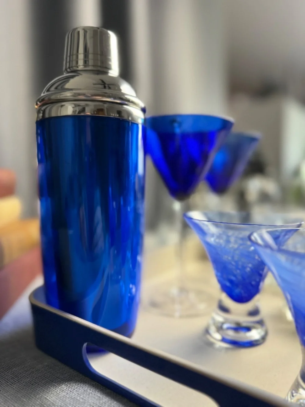 VTG Atomic Blue Cocktail Lounge Set
